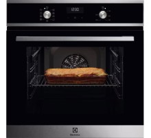 Встраиваемый духовой шкаф/ Электрический духовой шкаф с конвекцией, приготовление на пару, объем 65 л, 8 режимов, очистка каталитическая, 2 стекла в дверце, направляющие проволочные + телескопические (1 уровень)нержавеющая сталь