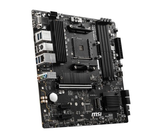 Материнская плата/ MB MSI AMD B550 sAM4, 4xDDR4(128GB), D-SUB/HDMI 2.1/DP, 1xPCIe 4.0x16, 2xPCIe 3.0, 1xLAN, 4xSATA 6Gb/s, 2xM.2, 4xUSB 3.2, 2xUSB 2.0, 1xPS/2, mATX Материнская плата/ MB MSI AMD B550 sAM4, 4xDDR4(128GB), D-SUB/HDMI 2.1/DP, 1xPCIe 4.0x16, 2xPCIe 3.0, 1xLAN, 4xSATA 6Gb/s, 2xM.2, 4xUSB 3.2, 2xUSB 2.0, 1xPS/2, mATX
