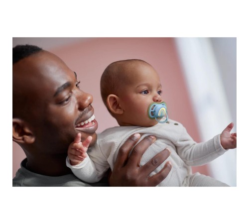 Пустышка ultra air, радуга, 0-6 мес., 1 шт.