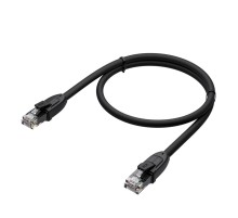 GCR Патч-корд PROF прямой 1.0m, UTP медь кат.6, че, 24 AWG, ethernet high speed 10 Гбит/с, RJ45, T568B, GCR-52580