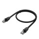GCR Патч-корд PROF прямой 1.0m, UTP медь кат.6, че, 24 AWG, ethernet high speed 10 Гбит/с, RJ45, T568B, GCR-52580