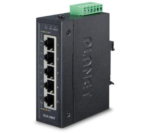 IGS-500T индустриальный неуправляемый коммутатор/ IGS-500T IP30 Compact size 5-Port 10/100/1000T Gigabit Ethernet Switch (-40~75 degrees C) IGS-500T индустриальный неуправляемый коммутатор/ IGS-500T IP30 Compact size 5-Port 10/100/1000T Gigabit Ethernet Switch (-40~75 degrees C)