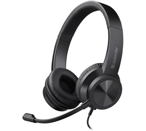 Компьютерная гарнитура Defender 63151 Tune 150 черный, провод 1.8 м