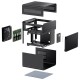 Корпус без блока питания/ Case JONSBO N2, Mini-Tower, 1x120mm, 1xUSB-A 3.0 + 1xUSB-C 3.2, SFX PSU Support, mITX Black