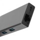 Aдаптер/ Адаптер Type-Cm --> 6в1 RJ-45+3USB3.0(f) +PD+HDMI Alum Shell VCOM <CU459>