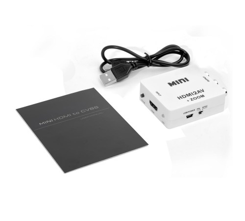 Конвертер HDMI -> AV Greenline, PAL, NTSC, SECAM, 1080p + ZOOM, GL-v128