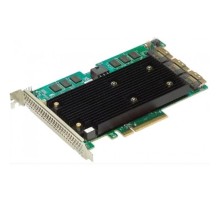 Контроллер Broadcom Controller 9670-24i SGL (05-50123-00) PCIe 4.0 x8 LP, 24G SAS/SATA/NVMe, RAID 0,1,5,6,10,50,60, 24port(3*int SFF8654), 8GB Cache, SAS4124 ROC, 1 year