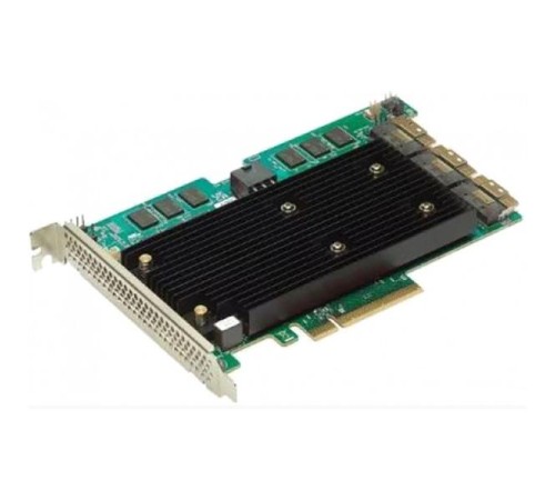 Контроллер Broadcom Controller 9670-24i SGL (05-50123-00) PCIe 4.0 x8 LP, 24G SAS/SATA/NVMe, RAID 0,1,5,6,10,50,60, 24port(3*int SFF8654), 8GB Cache, SAS4124 ROC, 1 year
