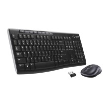 Клавиатура беспроводная Logitech K270 (приемник Unifying, 2 батарейки AAA) (арт. 920-003058, M/N: Y-R0015 / C-U0007) С КИРИЛЛИЦЕЙ