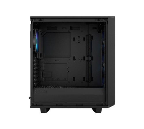 Корпус ПК без блока питания/ Case Fractal Design Meshify 2 Compact Lite RGB TG Light Tint, Midi-Tower, 4x120mm RGB, 2xUSB-A 3.2 ATX, mATX, mITX Black
