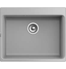 Кухонная мойка RIVELATO RIVELATO Мойка AXEL 60, 1-чаша, 630*520 мм, монтаж: врезной, материал: кварц, цвет: серый металлик