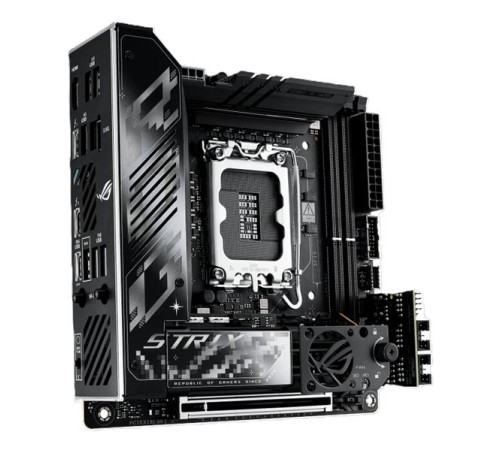 Материнская плата ASUS ROG STRIX Z890-I GAMING WIFI, LGA1851, Z890, 2*DDR5, 2*SATA, 2*M.2, 4*USB 3.2, 2*USB 2.0, Type-C, 1*PCIx16, HDMI, mITX; 90MB1IC0-M0EAY1