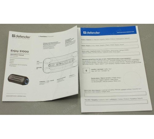 Defender Портативная акустика Enjoy S1000 20Вт, bluetooth