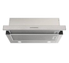 Встраиваемая вытяжка KUPPERSBERG/ Встраиваемая вытяжка KUPPERSBERG, телескопическая, 60 см, High-Tech, макс. Производительность 750 м3/ч, 2 скорости, механическое управление, светодиодное освещение, уровень шума 51 дБ, цвет нержавеющая сталь