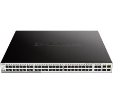 Коммутатор/ DGS-1210-52MP/FL Managed L2 Switch 48x1000Base-T PoE, 4xCombo 1000Base-T/SFP, PoE Budget 370W, Surge 6KV, CLI