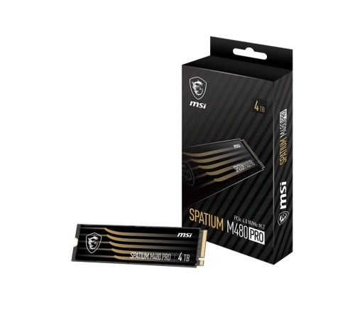 Твердотельный накопитель MSI SSD SPATIUM M480 Pro, 2000GB, M.2(22x80mm), NVMe, PCIe 4.0 x4, 3D TLC, R/W 7400/7000, IOPs 1 000 000/1 000 000, DRAM buffer 2048MB, TBW 1400, DWPD 0.38 (5 лет) Твердотельный накопитель MSI SSD SPATIUM M480 Pro, 2000GB, M.2(22x80mm), NVMe, PCIe 4.0 x4, 3D TLC, R/W 7400/7000, IOPs 1 000 000/1 000 000, DRAM buffer 2048MB, TBW 1400, DWPD 0.38 (5 лет)