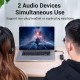 Внешняя звуковая карта Vention USB c регулятором громкости Черная