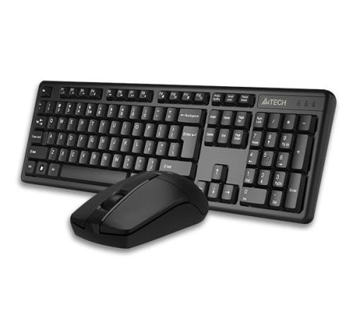 Клавиатура + мышь A4Tech 3330N клав:черный мышь:черный USB беспроводная Multimedia