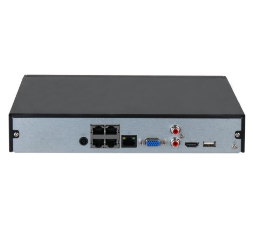 4-канальный IP-видеорегистратор с PoE 4K и H.265+, Входящий поток до 80Мбит/с; сжатие: H.265+ H.265 H.264+ H.264 MJPEG; разрешение записи до 12Мп; воспроизведение: 4кн@1080p 1кн@12Мп; накопители: 1 SATA III до 6Тбайт; PoE: 4 порта; видеовыходы: 1 HDMI
