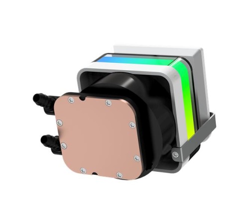 Система водяного охлаждения Ocypus Sigma L24 PRO WH, 240mm, LCD Pump, 2x120mm FDB fans, LGA115X/1200/1700/18XX, AM4/AM5