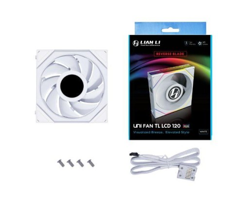 Вентилятор LIAN LI UNI FAN TL LCD 120mm 1900RPM sRGB White (1pcs) Вентилятор LIAN LI UNI FAN TL LCD 120mm 1900RPM sRGB White (1pcs)