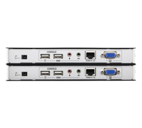 Удлинитель консоли (клав./мышь USB+мон.+аудио+RS232) на 200м/ USB VGA/Audio Cat 5 KVM Extender