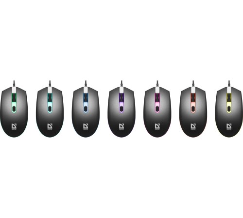 Defender Проводная оптическая мышь Dot MB-986 7цветов,4D,1000/1600dpi