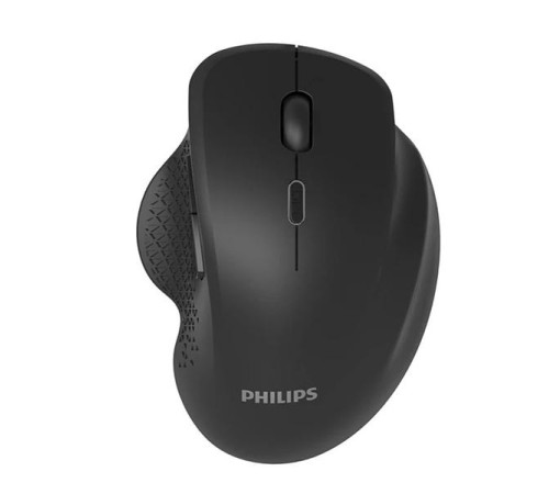 Аксессуары Philips Беспроводная Мышь SPK7624, 2,4 GHz, Bluetooth 3.0/5.0, 6 кноп., 800-1600dpi, Чёрный Аксессуары Philips Беспроводная Мышь SPK7624, 2,4 GHz, Bluetooth 3.0/5.0, 6 кноп., 800-1600dpi, Чёрный