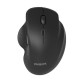 Аксессуары Philips Беспроводная Мышь SPK7624, 2,4 GHz, Bluetooth 3.0/5.0, 6 кноп., 800-1600dpi, Чёрный