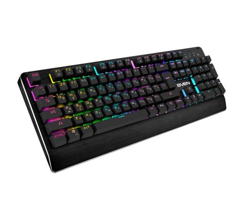 Механическая игровая клавиатура SVEN KB-G9700 (104 кл,+12Fn,RED switch, RGB, мет, корпус) Механическая игровая клавиатура SVEN KB-G9700 (104 кл,+12Fn,RED switch, RGB, мет, корпус)