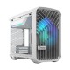 Корпус ПК без блока питания/ Case Fractal Design Torrent Nano RGB TG Clear Tint, Mini-Tower, 1x180mm RGB, 2xUSB-A 3.2 + 1xUSB 3.2 Type-C mITX, mDTX White