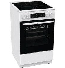 Плита Gorenje/ Плита Gorenje, полезный объем 70 л, эргономичные переключатели, сенсорный программатор IconLED, эмаль SilverMatte, очистка паром, индикатор остаточного тепла для каждой конфорки, телескопические направляющие, дверца CompactDoor 2 стекла + 1