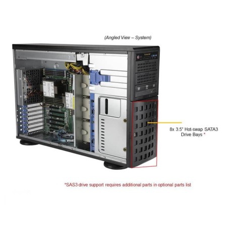 Серверная платформа в сборе/ SYS-740P-TR (bundle2): 4U, 2x LGA-4189, 16x DDR4 up to 4TB, 8 x 3.5'' hs SATA/SAS , 1 x M.2 NVME, 6x PCIe, 2 x 1GbE, CSE-PT26L-B, 2x 1200W Power Серверная платформа в сборе/ SYS-740P-TR (bundle2): 4U, 2x LGA-4189, 16x DDR4 up to 4TB, 8 x 3.5'' hs SATA/SAS , 1 x M.2 NVME, 6x PCIe, 2 x 1GbE, CSE-PT26L-B, 2x 1200W Power