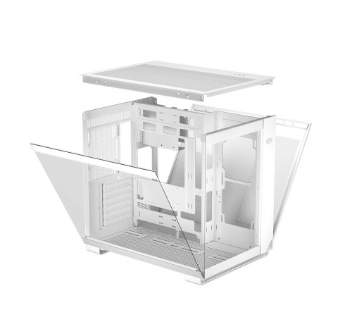 Корпус без блока питания/ Case PCCooler C3T500 ARGB WH, Midi-Tower, TG, 6x120mm ARGB, 1xUSB-C 3.1 + 2xUSB-A 3.0, ATX, mATX, mITX White