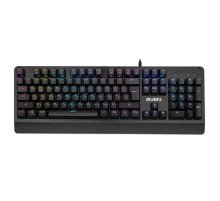 Механическая игровая клавиатура SVEN KB-G9700 (104 кл,+12Fn,RED switch, RGB, мет, корпус)