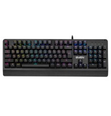 Механическая игровая клавиатура SVEN KB-G9700 (104 кл,+12Fn,RED switch, RGB, мет, корпус)