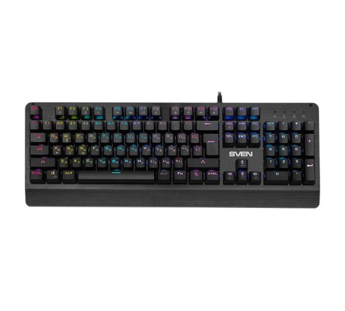 Механическая игровая клавиатура SVEN KB-G9700 (104 кл,+12Fn,RED switch, RGB, мет, корпус) Механическая игровая клавиатура SVEN KB-G9700 (104 кл,+12Fn,RED switch, RGB, мет, корпус)