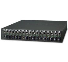 MC-1610MR шасси для медиа конвертеров/ 19" 16-slot SNMP Managed Media Converter Chassis (AC Power) with redundant power option