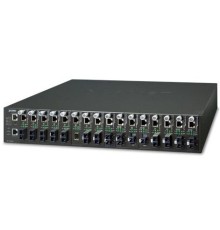 MC-1610MR шасси для медиа конвертеров/ 19" 16-slot SNMP Managed Media Converter Chassis (AC Power) with redundant power option