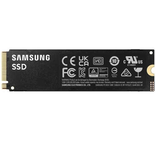 Твердотельный накопитель SSD M.2 (PCI-E NVMe 2.0 Gen 4.0 x4) 1Tb Samsung 990 PRO (R7450/W6900MB/s) 1year