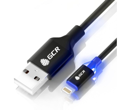 Greenconnect Кабель 3A 1.5m Apple USB 2.0, AM/Lightning 8pin MFI для Iphone 5/6/7/8/X - светодиодный, поддержка всех IOS, черный, AL корпус черный Greenconnect Кабель 3A 1.5m Apple USB 2.0, AM/Lightning 8pin MFI для Iphone 5/6/7/8/X - светодиодный, поддержка всех IOS, черный, AL корпус черный