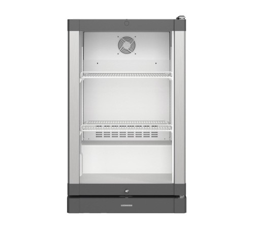 Холодильник Liebherr/ Холодильник-витрина с циркуляционным воздушным охлаждением, 816 х 49,7 х 55,8 см, 110 л, серебристый