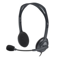 Гарнитура Logitech H111 (1 x 3.5мм, кабель 1.8м) (арт. 981-000594, M/N: A-00021) (Мятая упаковка)
