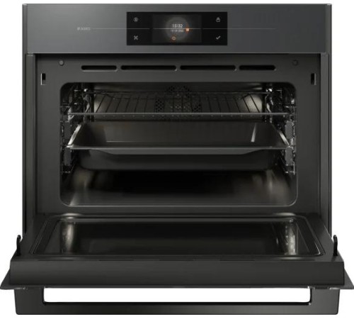 Встраиваемый духовой шкаф ASKO/ 741121, Встраиваемый духовой шкаф ASKO, компактный, высота 45 см, функция СВЧ, объем 50 л, полноцветный сенсорный TFT-дисплей, 124 автоматические программы, 11 режимов нагрева, режим ProRoast, мощность СВЧ 1000 Вт, галогено