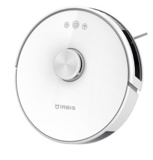 Робот-пылесос с LIDAR (лазерный дальномер) навигацией Robot vacuum IRBIS Peach 0421,3000 mAh,28W,3000Pa, Hyrpscope,White, charging stat, power adapter, roller brush & cloth for wet, water tank, dust collector, brushe (незначительное повреждение коробки)