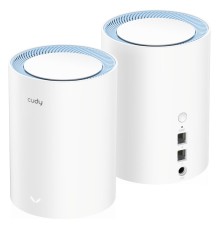 Wi-Fi Mesh-система/ AC1200 Wi-Fi Mesh Solution 2-Pack, Chipset MediaTek, Dual-Band, 867Mbps at 5GHz + 300Mbps at 2.4GHz, 802.11ac/a/b/g/n, 2 Fast Ethernet Ports, 2 internal antennas, MU-MIMO, DDNS, Zerotier/Wireguard/OpenVPN/IPSec/L2TP/PPTP VPN, DNS over