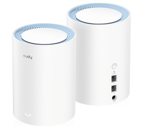 Wi-Fi Mesh-система/ AC1200 Wi-Fi Mesh Solution 2-Pack, Chipset MediaTek, Dual-Band, 867Mbps at 5GHz + 300Mbps at 2.4GHz, 802.11ac/a/b/g/n, 2 Fast Ethernet Ports, 2 internal antennas, MU-MIMO, DDNS, Zerotier/Wireguard/OpenVPN/IPSec/L2TP/PPTP VPN, DNS over Wi-Fi Mesh-система/ AC1200 Wi-Fi Mesh Solution 2-Pack, Chipset MediaTek, Dual-Band, 867Mbps at 5GHz + 300Mbps at 2.4GHz, 802.11ac/a/b/g/n, 2 Fast Ethernet Ports, 2 internal antennas, MU-MIMO, DDNS, Zerotier/Wireguard/OpenVPN/IPSec/L2TP/PPTP VPN, DNS over