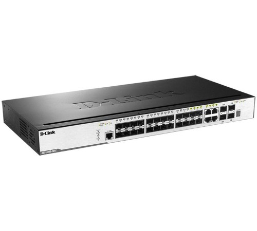 Сетевой коммутатор/ 20-Port 100/1000 SFP ports + 4 Combo 10/100/1000BASE-T/SFP ports + 4-Port 10G SFP+, L2 Management Switch Сетевой коммутатор/ 20-Port 100/1000 SFP ports + 4 Combo 10/100/1000BASE-T/SFP ports + 4-Port 10G SFP+, L2 Management Switch