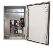 Уличный коммутатор OSNOVO OS-46TB1(SW-60812/I) Уличный коммутатор с термостабилизацией и резервным питанием на базе уличной станции OSNOVO OS-46TB1. Порты: 6 x FE (10/100Base-T) с PoE (до 30W) + 2 x FE (10/100Base-T) с