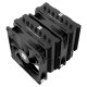 Кулер для процессора/ CPU Cooler Thermalright Phantom Spirit 120 SE Black (4-pin PWM, 154mm, Ni/Cu, 7x6mm, 2x120mm, 66.17CFM, 25.6dBA, 1500RPM, S: 1200, 1700, 1851, 115X, AM4, AM5, silver, black)